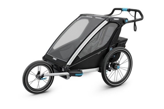 Przyczepka rowerowa dla dziecka - THULE Chariot Sport 2 - Czarna